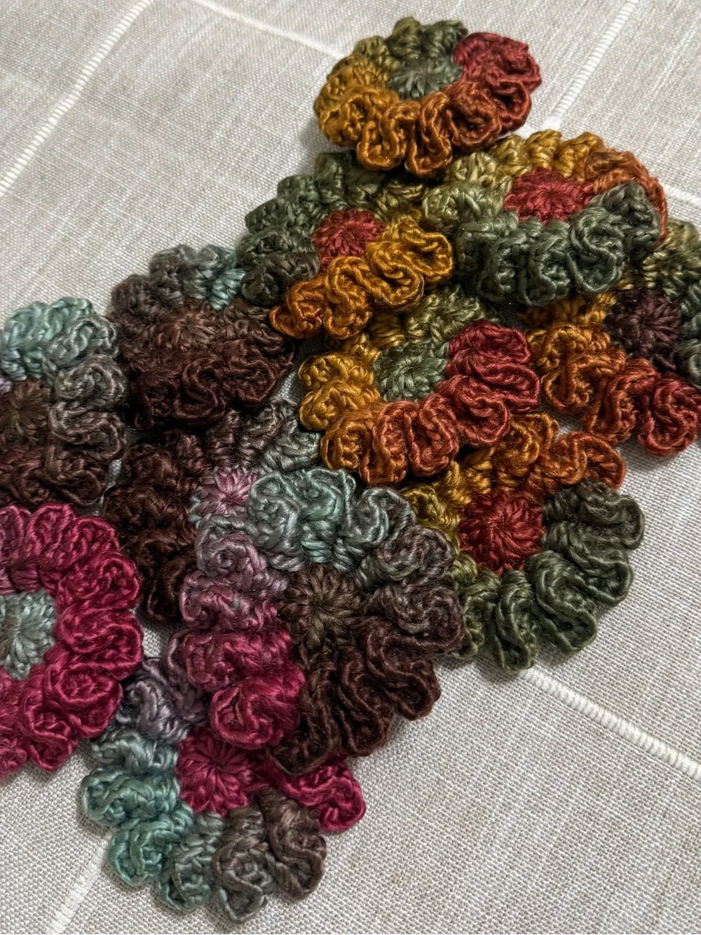 Handmade crochet flower